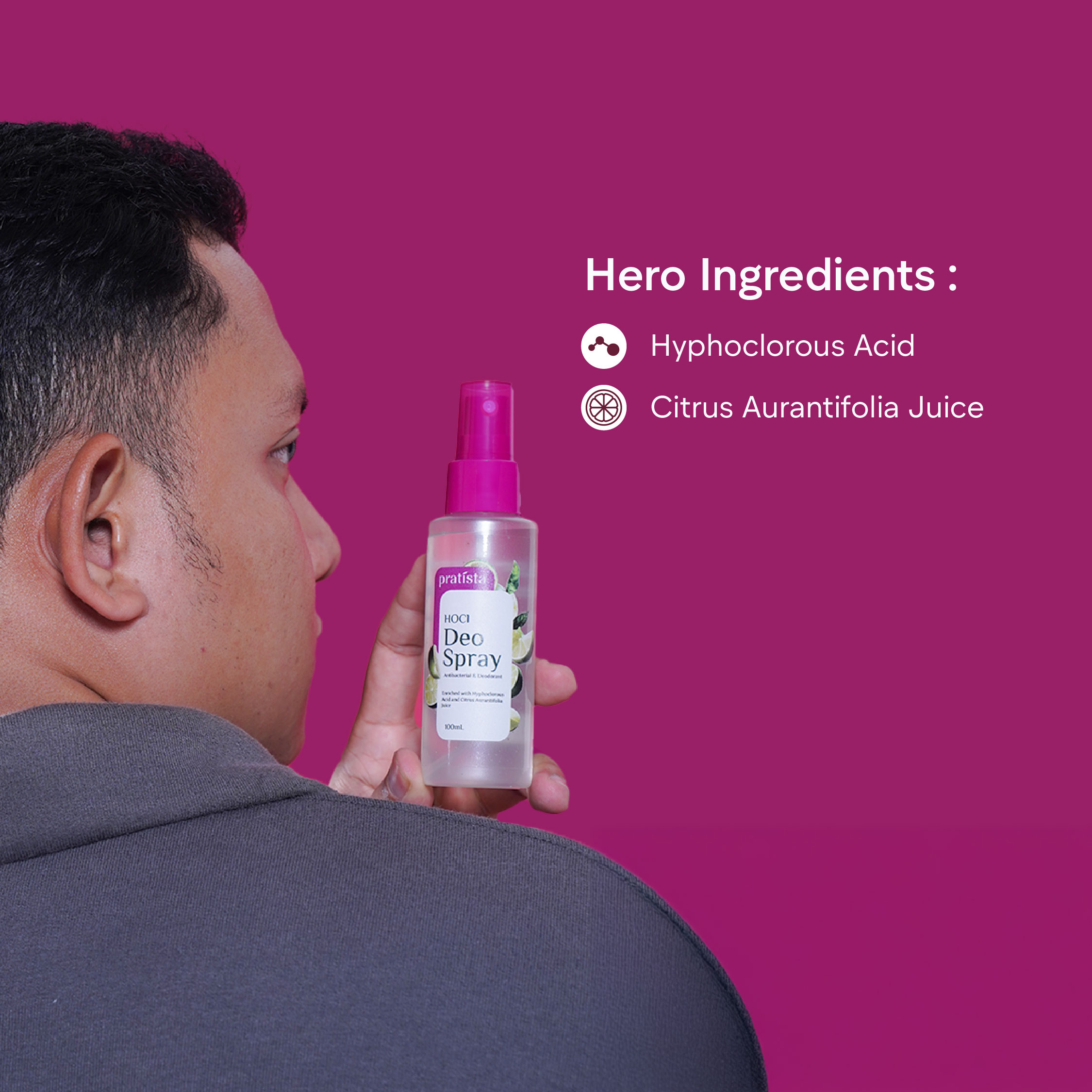 Pratista HOCl Deo Spray - Image 2